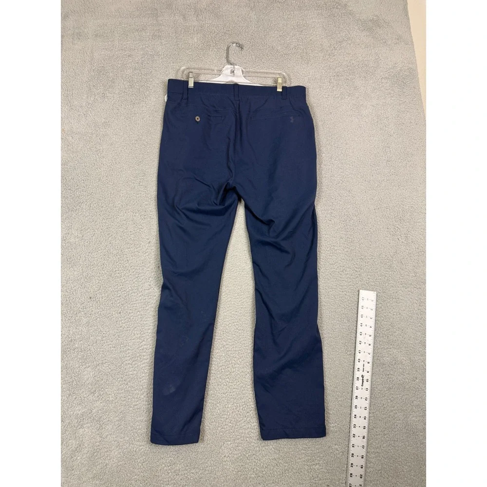 Under Armour Mens Showdown Golf Pants Navy Blue 36x32 Tapered Performance
